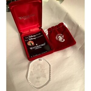 WATERFORD LEAD CRYSTAL DISNEY MICKEY‎ CHRISTMAS ORNAMENT 1996